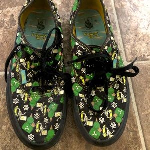 Glow in the dark Simpson vans